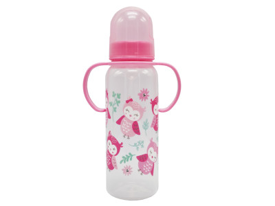 Пляшечка пластикова з ручками MGZ-0207(Pink) 250 мл