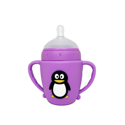 Пляшечка пластикова з ручками "Пінгвін" MGZ-0301 180 мл