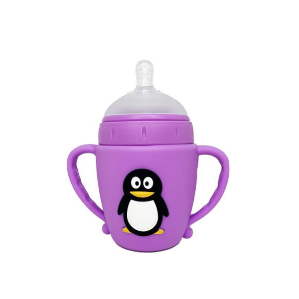 Пляшечка пластикова з ручками "Пінгвін" MGZ-0301 180 мл