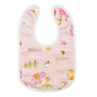 Дитячий слинявчик тканинний MGZ-0600(Pink) на кнопці