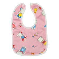 Дитячий слинявчик тканинний MGZ-0600(Pink) на кнопці