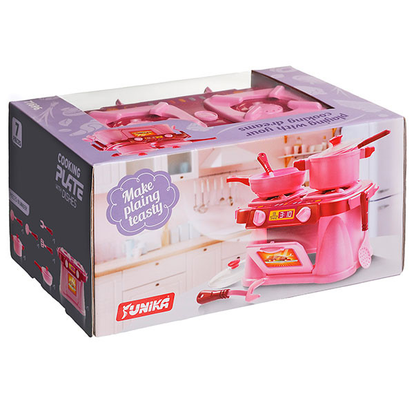 Ігровий набір Кухонна плита "Cooking Plate with Dishes"Юніка 71696 7 предметів