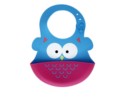 Дитячий слинявчик "Сова" MGZ-0603-4 силіконовий