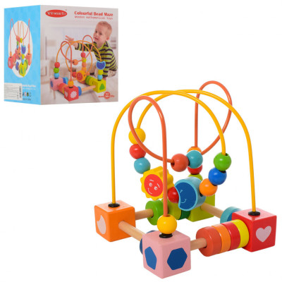 Розвиваюча іграшка Лабіринт MD 1242 дерев'яна Розвиваюча іграшка Лабіринт MD 1242 дерев'яна