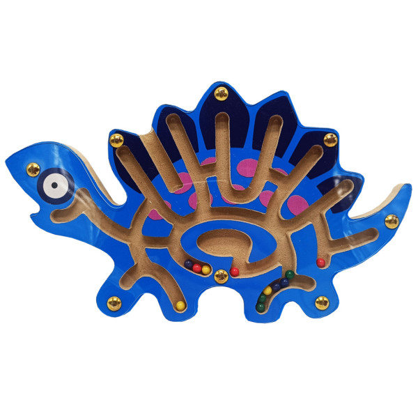 Дерев'яна магнітна іграшка Лабіринт MD 1792-1 Стегозавр Дерев'яна магнітна іграшка Лабіринт MD 1792-1 Стегозавр