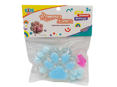 Антистрес Сквіш "М'які котячі лапки" CKS-FB-60971_3 блакитна