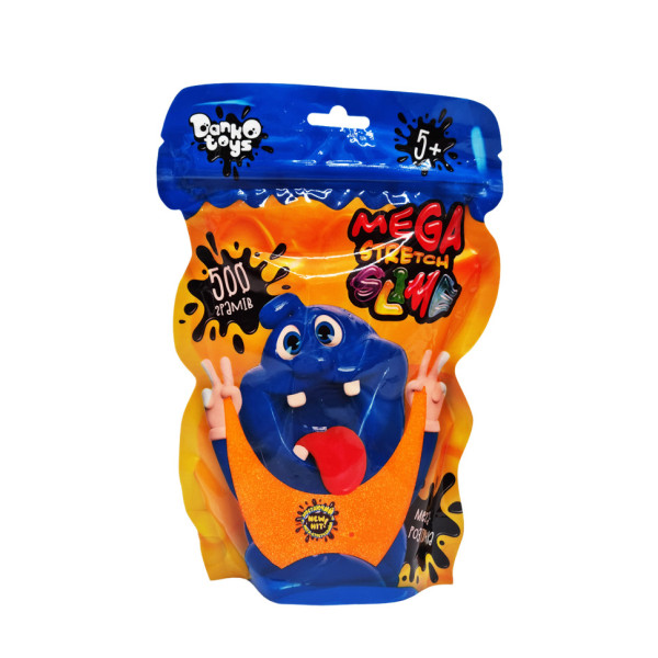 Лізун-антистрес "Mega Stretch Slime" SLM-12-01U 500 гр Помаранчевий Лізун-антистрес "Mega Stretch Slime" SLM-12-01U 500 гр Помаранчевий