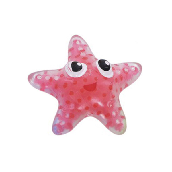 Дитяча іграшка-антистрес "Морська зірка" MS 3666(Red) з орбізом 10 см