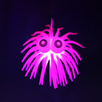 Дитячий антистрес Морський їжак YD2531(Violet) тягучка зі світлом 45 см