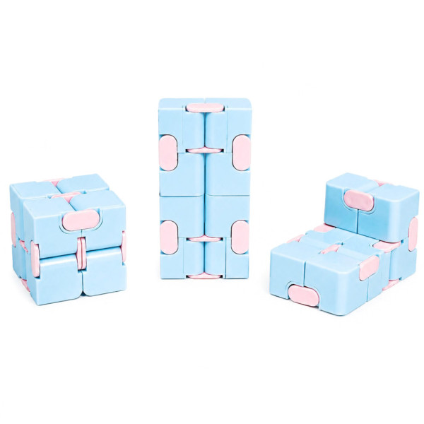 Антистрес кубик-трансформер Infinity Cube IGR133(Blue) пастельні кольори Антистрес кубик-трансформер Infinity Cube IGR133(Blue) пастельні кольори
