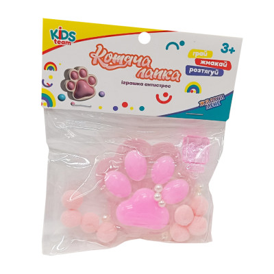 Антистрес Сквіш "Мякі котячі лапки" CKS-FB-60971_4 рожева