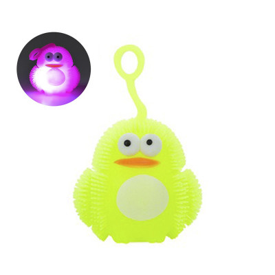 Іграшка-антистрес їжачок "Пінгвін" MS 3575(Yellow) блимає 7 см