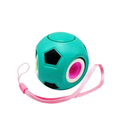 Дитяча іграшка-антистрес "Футбольний мяч" BK168-27(Turquoise) з петелькою