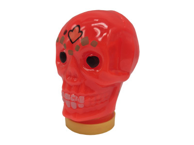 Дитячий антистрес-слайм Череп Skull 80174 100 мл Червоний