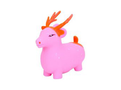 Дитяча іграшка-антистрес "Оленя" MS 4142(Pink) з борошном 10 см
