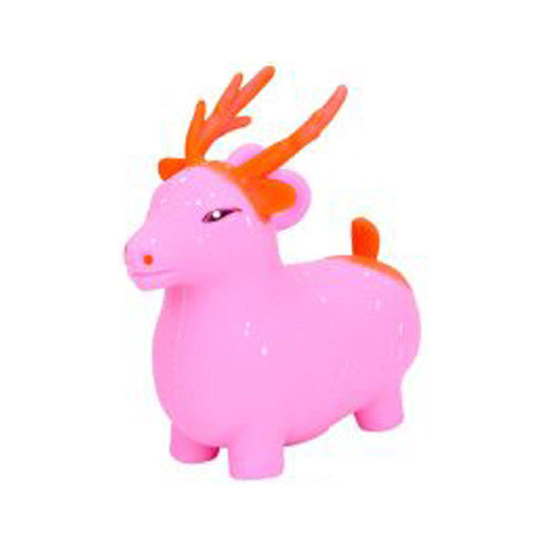 Дитяча іграшка-антистрес "Оленя" MS 4142(Pink) з борошном 10 см
