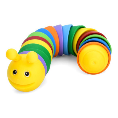 Дитяча іграшка антистрес "Гусениця" HB-JY03 розмір 17 см Дитяча іграшка антистрес "Гусениця" HB-JY03 розмір 17 см