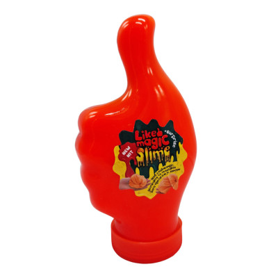 Вязка маса слайм "LIKE Magic Slime" LMS-01-01U 300 гр Помаранчевий