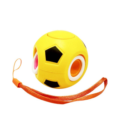 Дитяча іграшка-антистрес "Футбольний мяч" BK168-27(Yellow) з петелькою