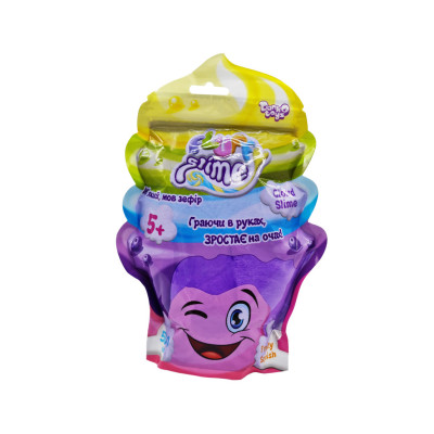 Вязка маса "Fluffy Slime" FLS-02-01U упаковка 500 мл Фіолетовий