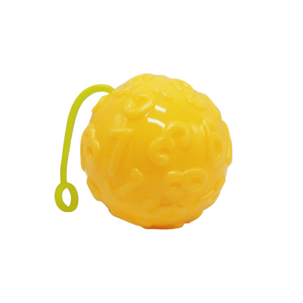 Мяч дитячий MS 4286(Yellow) 75 см текстурний пискавка мерехтить