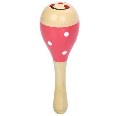 Деревяна дитяча іграшка "Маракас" MD 0029(Pink) 20х6х6 см