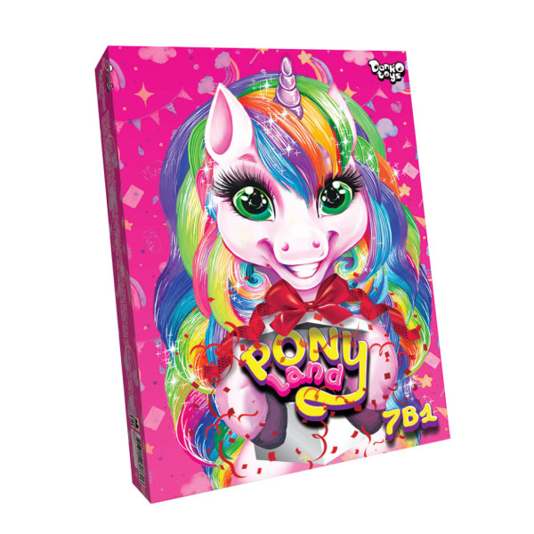 Дитячий набір креативної творчості "Pony Land" PL-01-01U 7 в 1