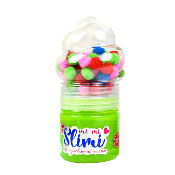 Іграшка-антистрес Слайм Mi-mi Slimi 71827ST(Green) з помпонами Іграшка-антистрес Слайм Mi-mi Slimi 71827ST(Green) з помпонами