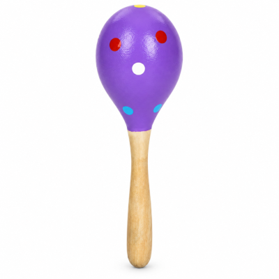 Деревяна дитяча іграшка "Маракас" MD 0029(Violet) 20х6х6 см