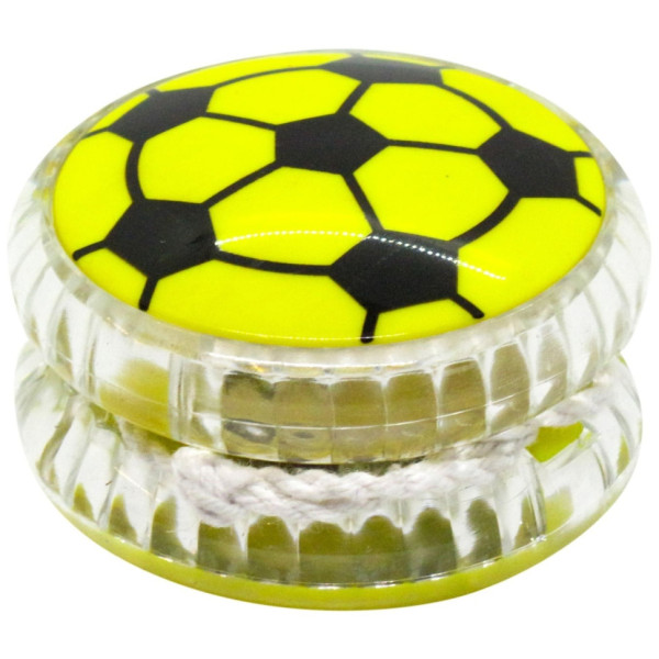 Дитяча іграшка Йо-йо "Футбольний мяч" М 5641(Yellow) 55 см світло