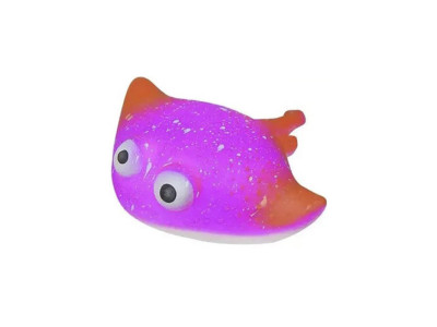 Дитяча іграшка-антистрес "Скат" MS 3827(Pink) з борошном 11 см