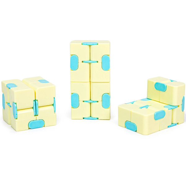 Антистрес кубик-трансформер Infinity Cube IGR133(Yellow) пастельні кольори