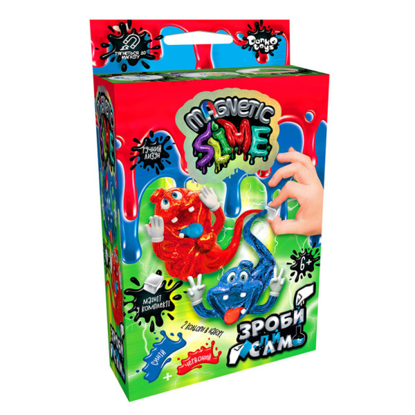 Безпечний набір для проведення дослідів "Crazy Slime Magnetic" SLM-Mg-02-01U02U міні Вид 1