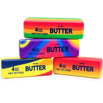 Дитяча іграшка сквіш-антистрес "BUTTER Райдужний" SQBUTCOLOR-113 розмір 13х35х35 см