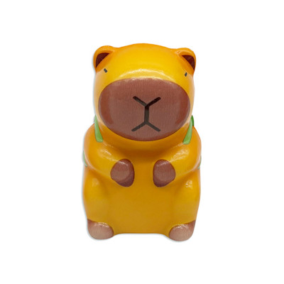 Іграшка-антистрес Сквіш "Капібара з рюкзачком" MS 4734-3 з ароматом 9 см