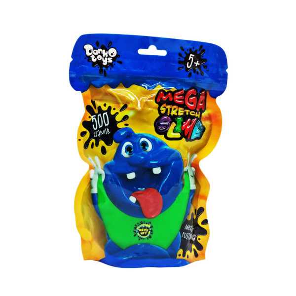 Лізун-антистрес "Mega Stretch Slime" SLM-12-01U 500 гр Зелений