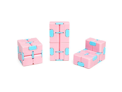 Антистрес кубик-трансформер Infinity Cube IGR133(Pink) пастельні кольори