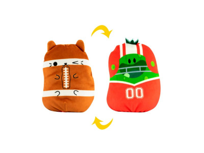 Мяка іграшка 2 в 1 Котик і огірочок Спортсмени Cats Vs Pickles CVP2200-3 Мяка іграшка 2 в 1 Котик і огірочок Спортсмени Cats Vs Pickles CVP2200-3