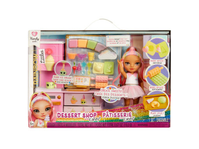 Ігровий набір із лялькою серії "Littles" Кондитерська Кенді Rainbow High 522058 Ігровий набір із лялькою серії "Littles" Кондитерська Кенді Rainbow High 522058