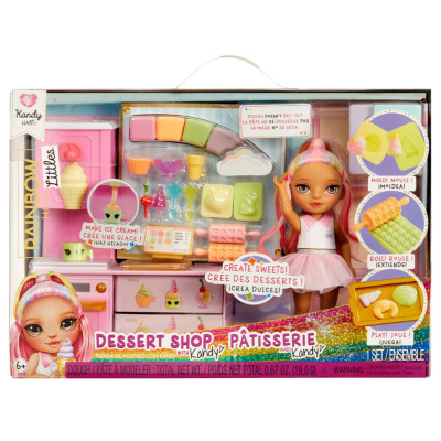 Ігровий набір із лялькою серії "Littles" Кондитерська Кенді Rainbow High 522058