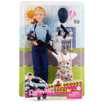 Лялька з нарядом DEFA 8388-BF 29 см, поліція, сукня