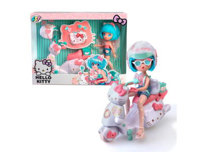 Дитяча лялька "Красуня Пінк на скутері" 4SF Manga Dolls HKTF3000 серії "Hello Kitty"