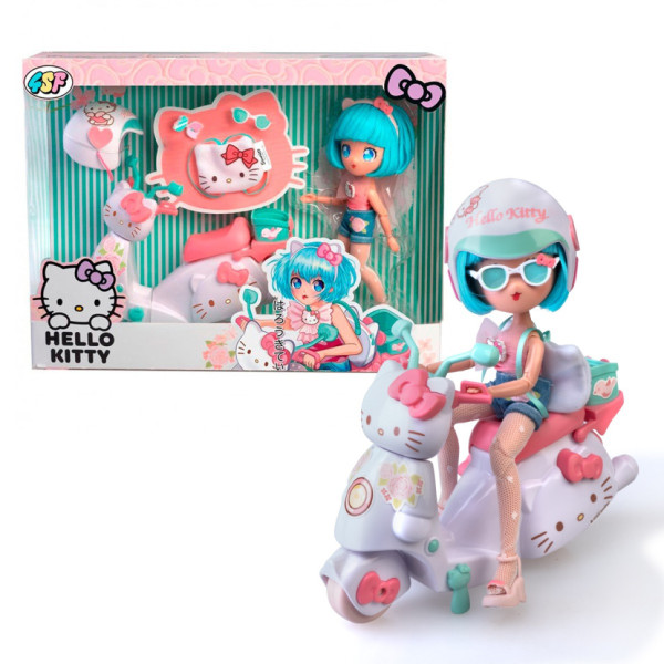 Дитяча лялька "Красуня Пінк на скутері" 4SF Manga Dolls HKTF3000 серії "Hello Kitty" Дитяча лялька "Красуня Пінк на скутері" 4SF Manga Dolls HKTF3000 серії "Hello Kitty"