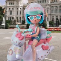 Дитяча лялька "Красуня Пінк на скутері" 4SF Manga Dolls HKTF3000 серії "Hello Kitty" Дитяча лялька "Красуня Пінк на скутері" 4SF Manga Dolls HKTF3000 серії "Hello Kitty"