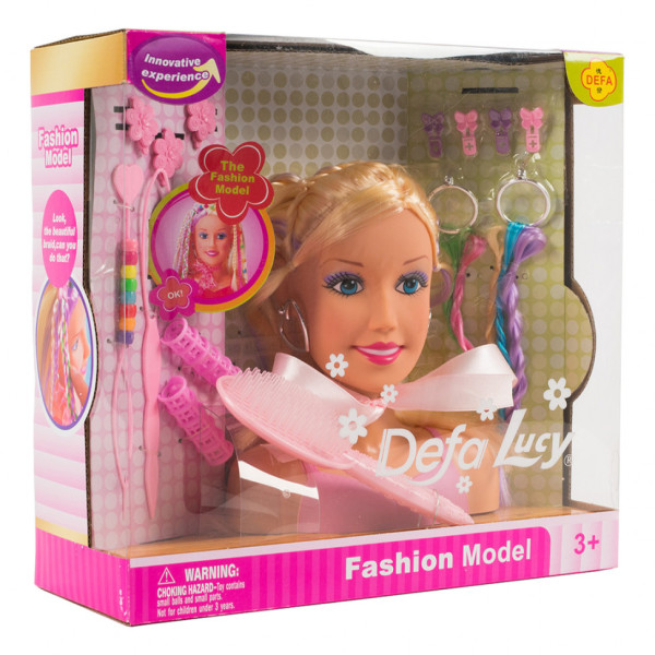 Манекен для зачісок DEFA 8056 з аксесуарами Манекен для зачісок DEFA 8056 з аксесуарами