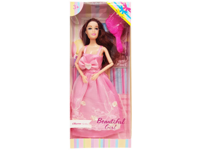 Дитяча Лялька "Beautiful Girl" D200-216(Pink) в святковій сукні