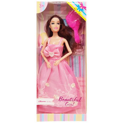 Дитяча Лялька "Beautiful Girl" D200-216(Pink) в святковій сукні