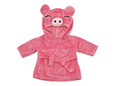 Халатик для ляльки "Порося" M 6049 UA(Pink) для ляльки 43-46 см