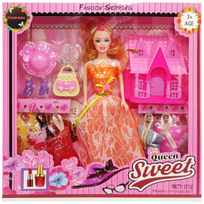 Дитяча лялька з нарядами "Queen Sweet" 313K44(Orange) з аксесуарами