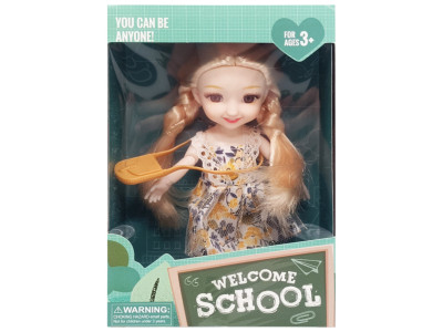 Дитяча лялька "Welcome School" YL605-7/9/10 з сумочкою Жовтий